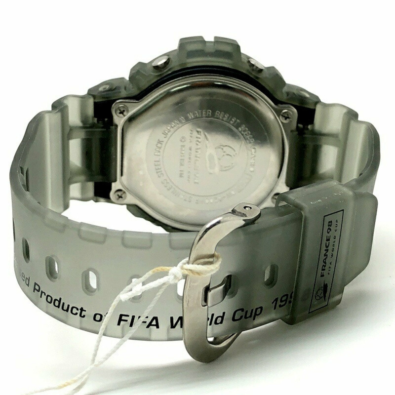 G-SHOCK CASIO DW-6900WF-8T 98法國世界盃官方授權合作款,鏤空灰色。 1998年5月發售。三國丘店有售。 ITTG6TCZBKSO-5