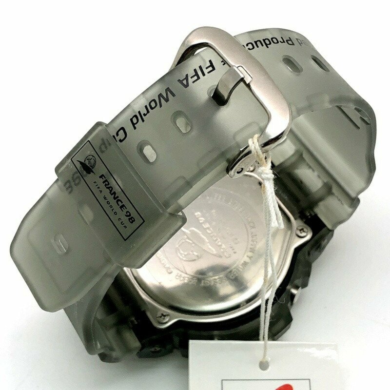 G-SHOCK CASIO DW-6900WF-8T 98法國世界盃官方授權合作款,鏤空灰色。 1998年5月發售。三國丘店有售。 ITTG6TCZBKSO-6