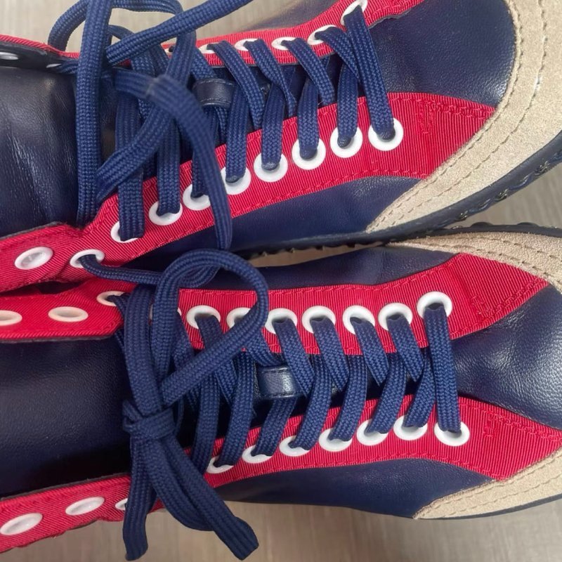 Chanel 鍊條邊拼色高統休閒鞋 35.5號，很新-1