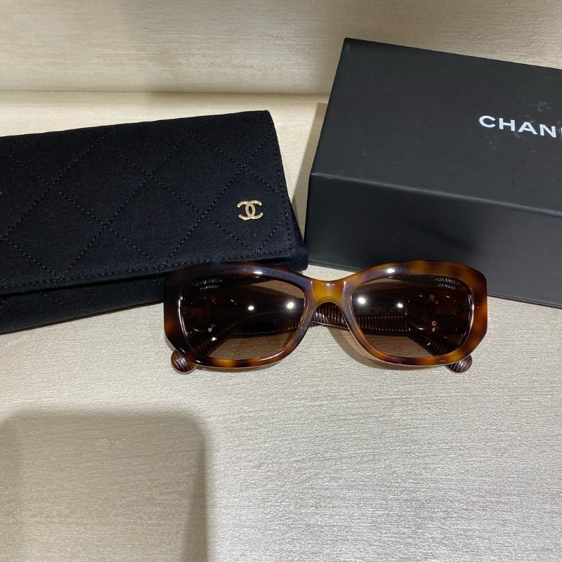 💗Chanel💗新款 Ch5493 玳瑁色墨鏡 辛祺蕾同款-3