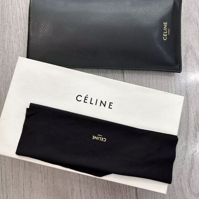 Celine 琥珀色邊框墨鏡 只戴一次閒置 配件鏡布鏡盒外盒-6
