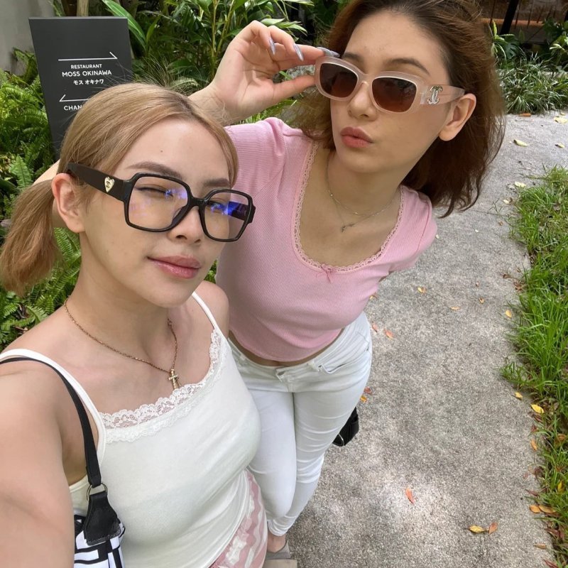 Chanel💗太陽眼鏡 蜜桃色-1