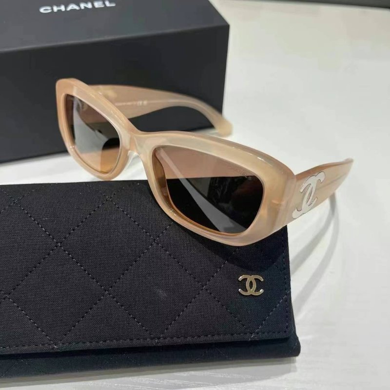 Chanel💗太陽眼鏡 蜜桃色-2