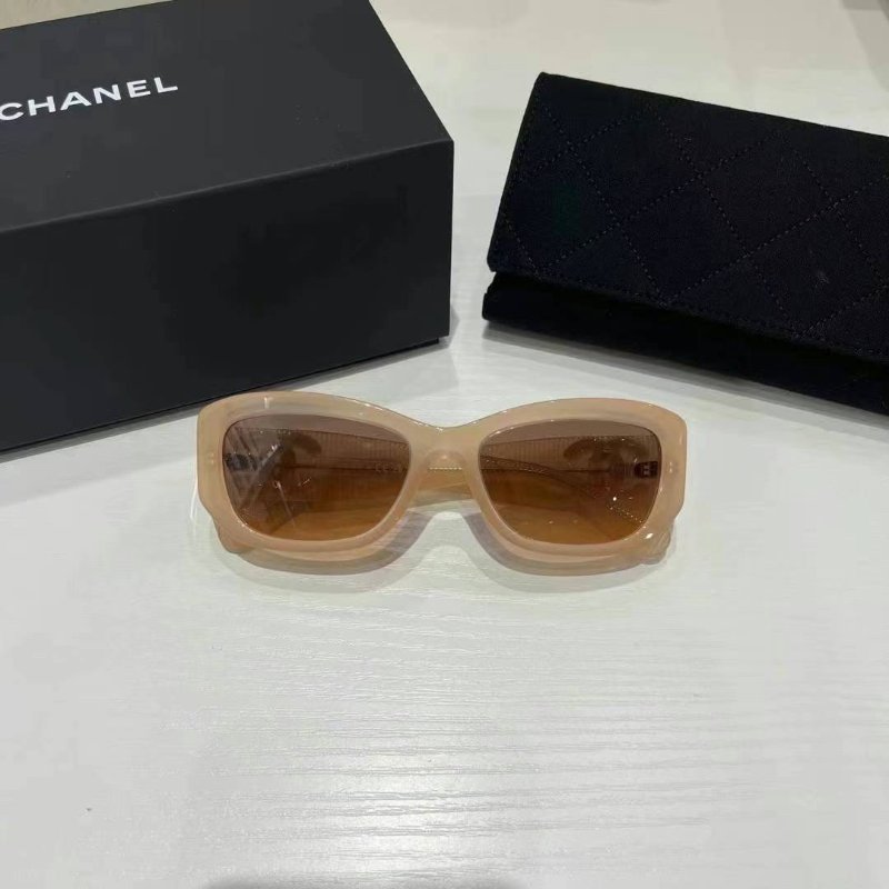 Chanel💗太陽眼鏡 蜜桃色-3