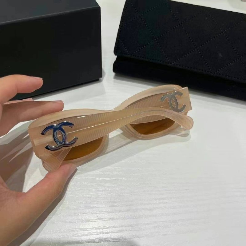 Chanel💗太陽眼鏡 蜜桃色-4