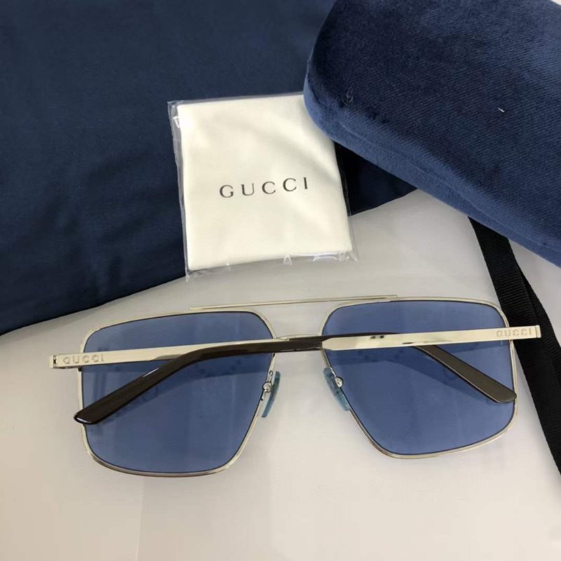 Gucci 超帥氣 雙G logo太陽眼鏡 全新全配-3
