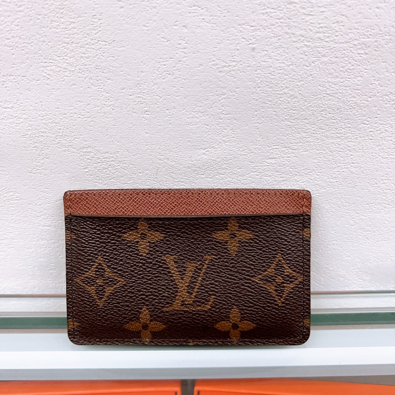 Lv 啡色老花卡夾/卡包-1