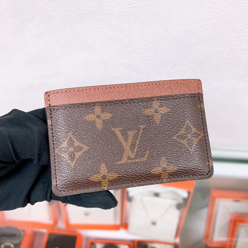 Lv 啡色老花卡夾/卡包-7
