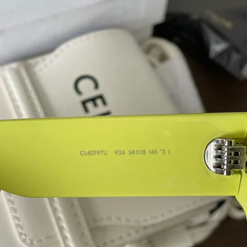 Celine 螢光綠太陽眼鏡 全新 配件齊全-2