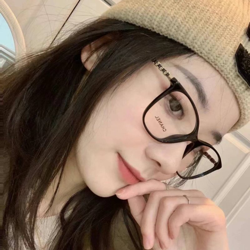Chanel🤍爆款趙露思同款 鏈條光學眼鏡 可配度數 全新全配-1