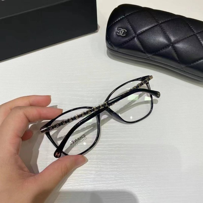 Chanel🤍爆款趙露思同款 鏈條光學眼鏡 可配度數 全新全配-3