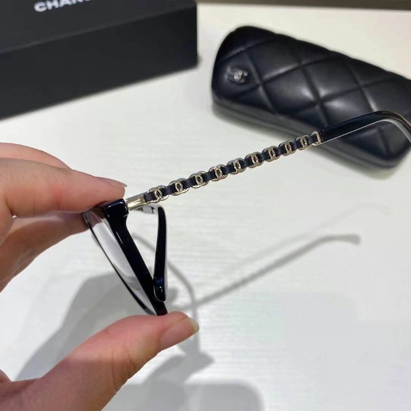 Chanel🤍爆款趙露思同款 鏈條光學眼鏡 可配度數 全新全配-4