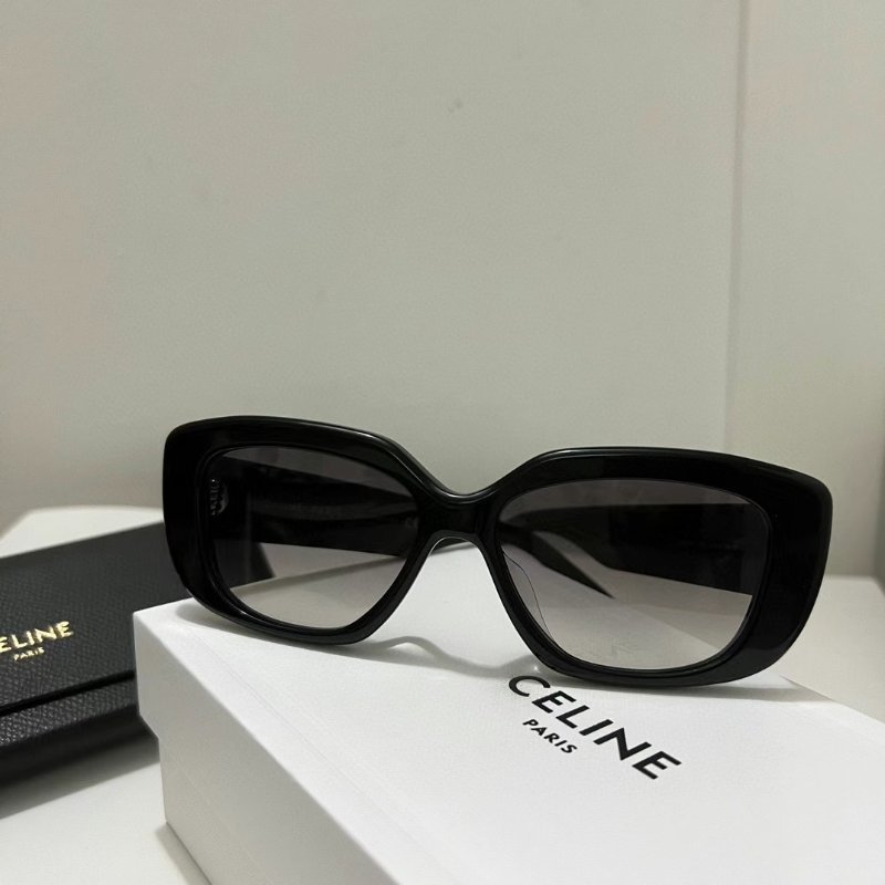 Celine 凱旋門黑金墨鏡 走秀款 超時尚 全新全配-2