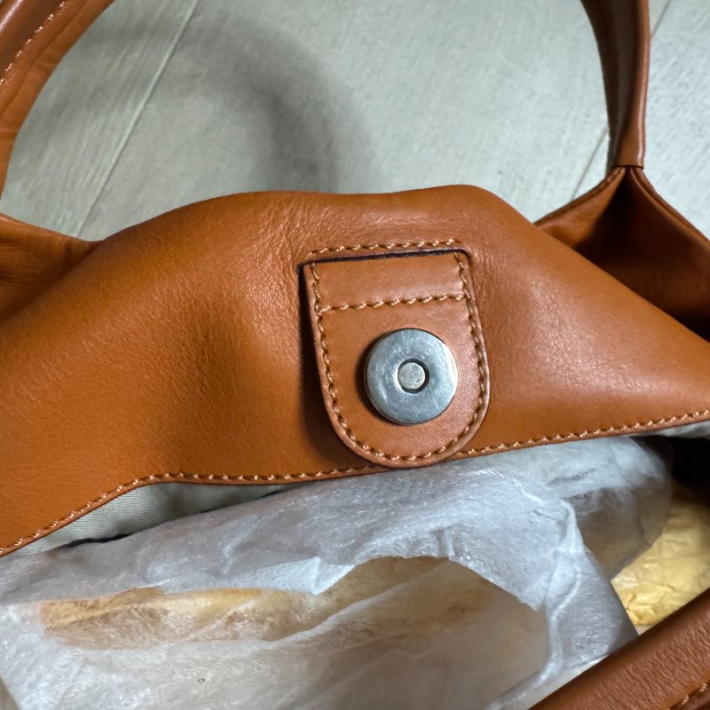 TOD'S 經典南瓜橘 24H Shopping Grande tote 柔軟小牛皮肩背包-10