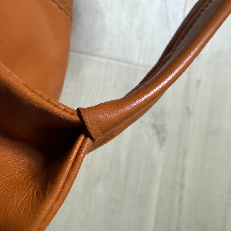 TOD'S 經典南瓜橘 24H Shopping Grande tote 柔軟小牛皮肩背包-13