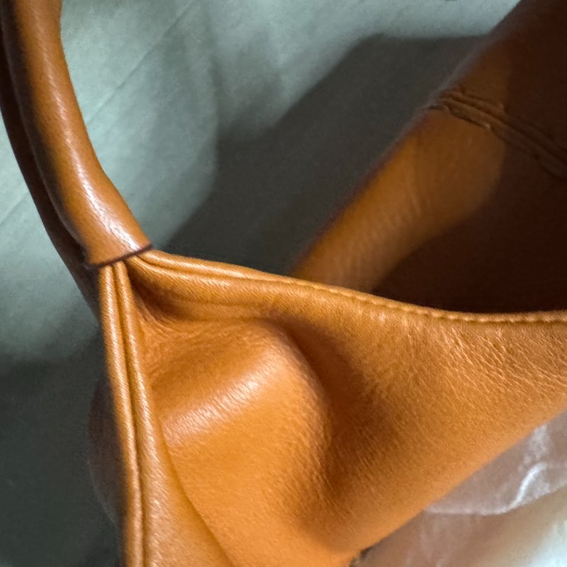 TOD'S 經典南瓜橘 24H Shopping Grande tote 柔軟小牛皮肩背包-14