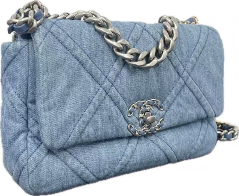 Chanel 香奈兒19bag  22P 晶片款 牛仔 26*16*9-3
