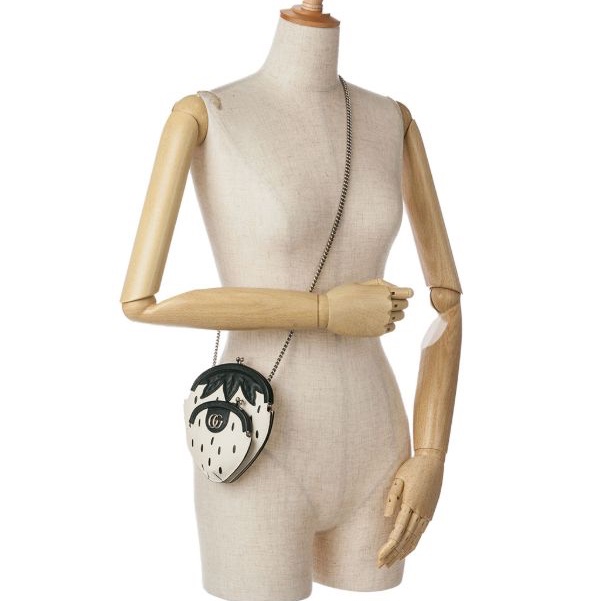 Gucci 黑白瀏海草莓包 絕版-6