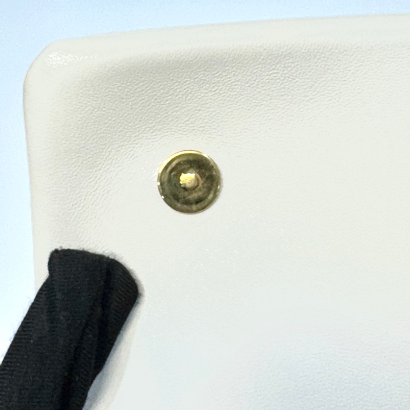 LV米白拚粉Logo壓紋羊皮Coussin下蓋鍊包M82289-19