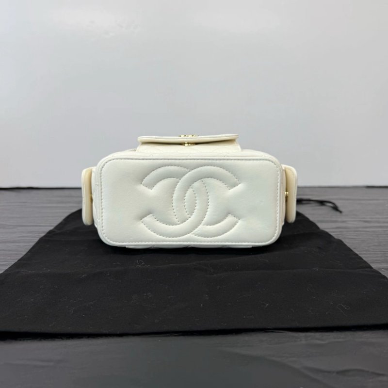 CHANEL 白金cargo盒子肩背斜背手提包 17*9.5*8 99新配件塵袋-3
