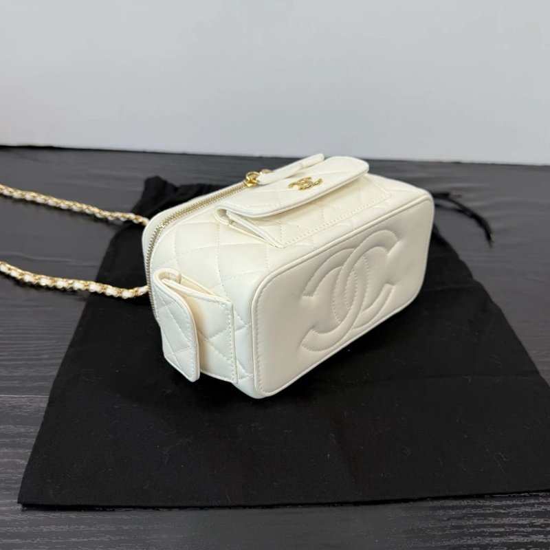 CHANEL 白金cargo盒子肩背斜背手提包 17*9.5*8 99新配件塵袋-4