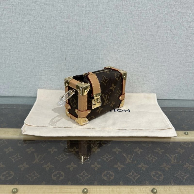 LV 老花 Sidetrunk mini 手提斜背包 芯片款 13.5*19*6 99新配件塵袋購證-4
