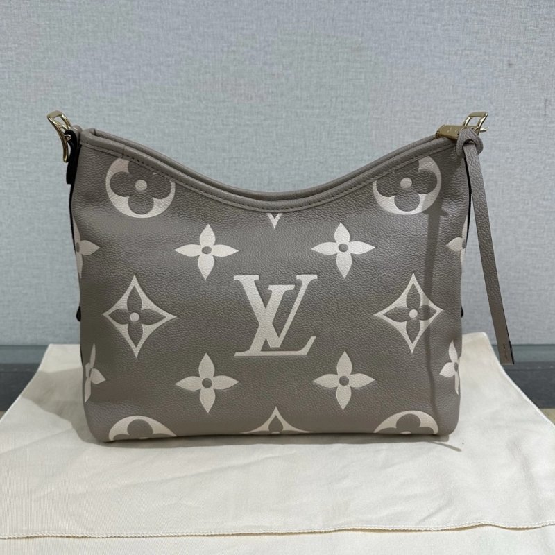 LV 大象灰小號carryall子母肩背斜背包 芯片款 28*24*13 98新配件盒子塵袋吊牌-7