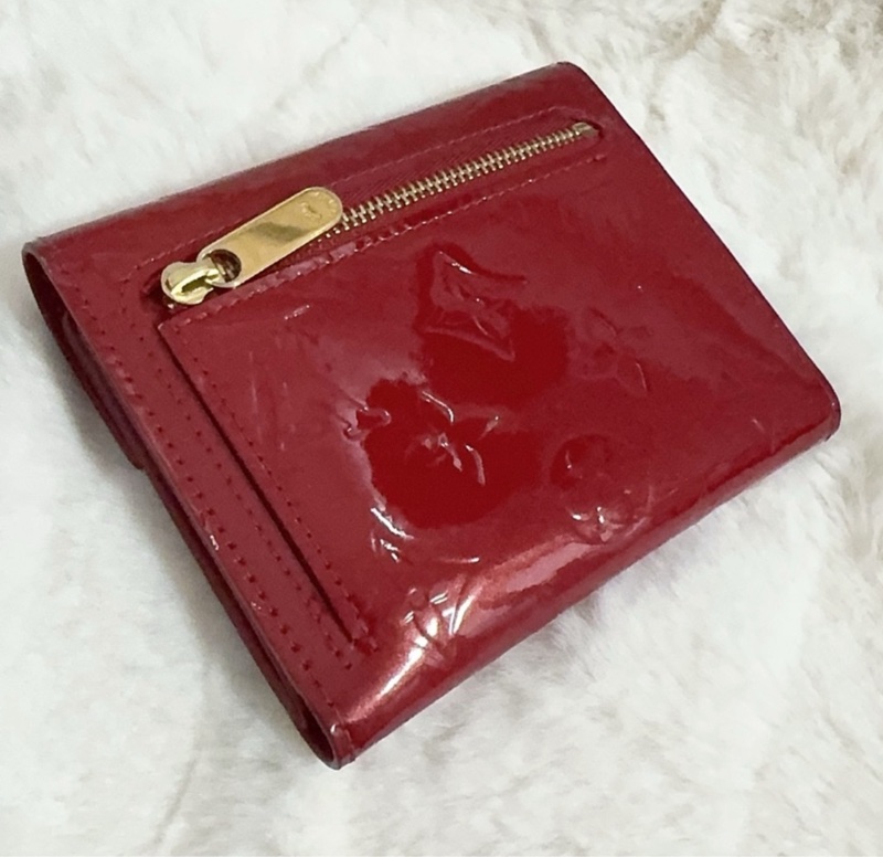 Belilla♥️Louis Vuitton 漆皮紅短夾-2