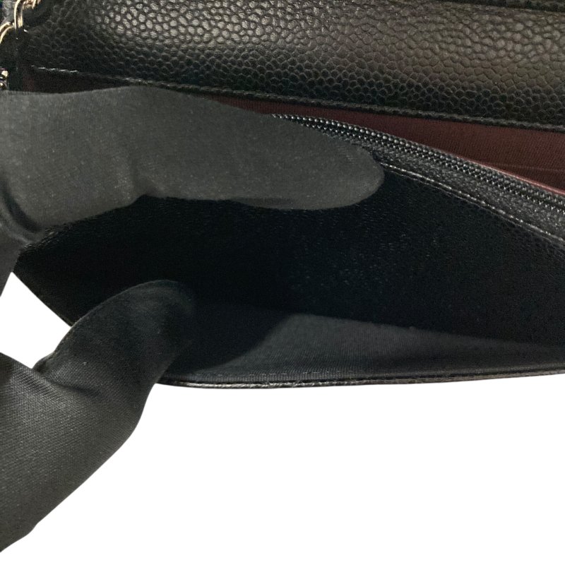 CHANEL 香奈兒 A33814 Chanel WOC 19 荔枝牛皮 斜背包 黑色 銀釦-9