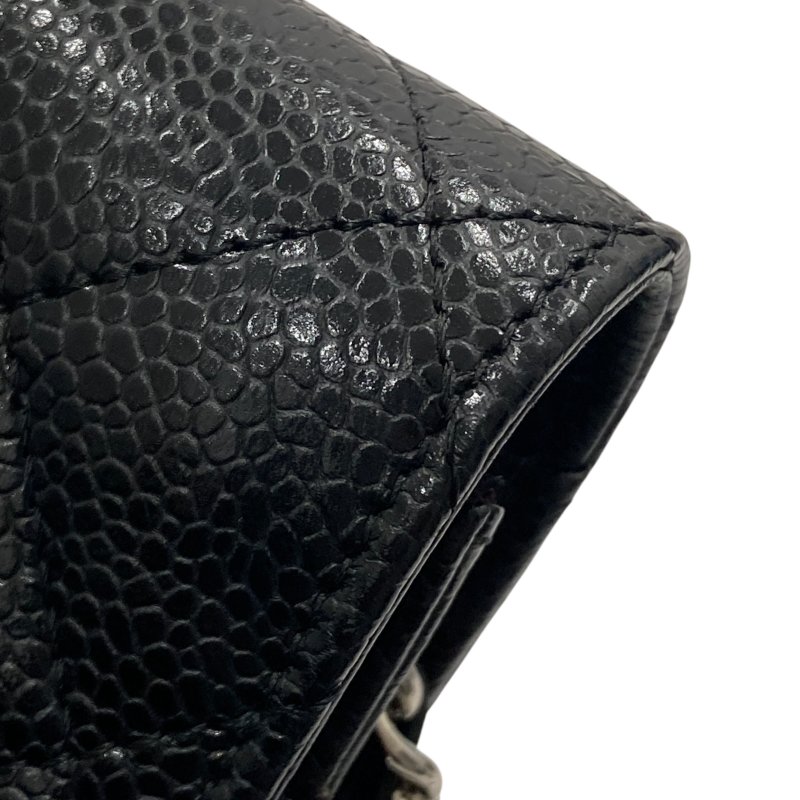 CHANEL 香奈兒 A33814 Chanel WOC 19 荔枝牛皮 斜背包 黑色 銀釦-15