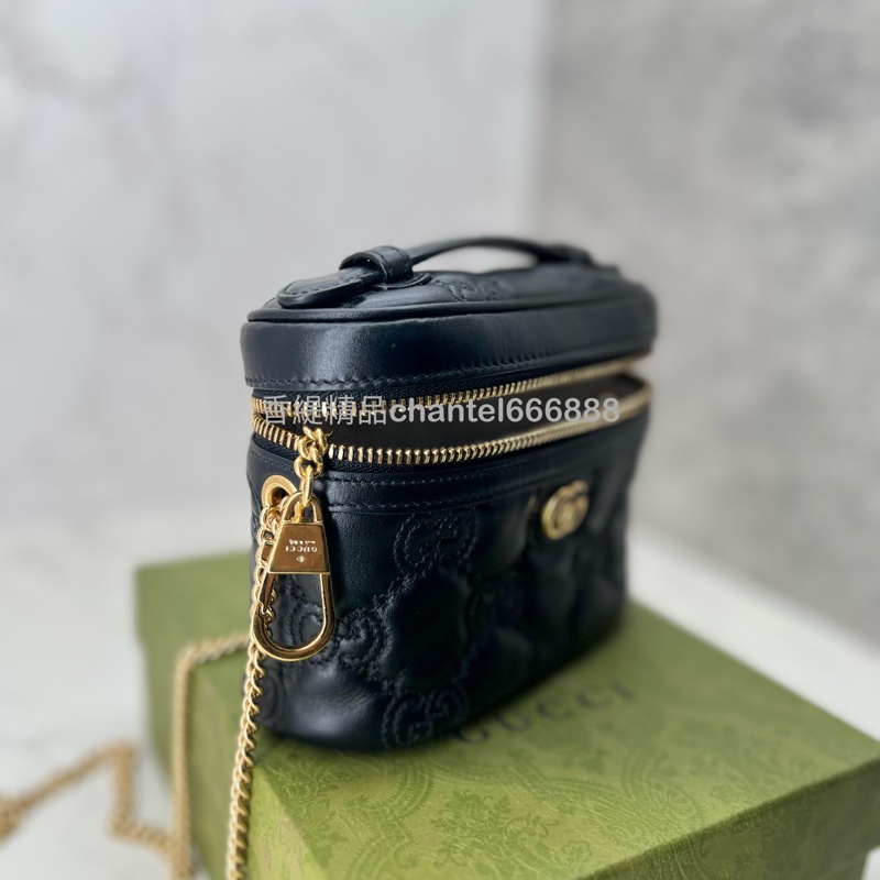 💗香緹國際精品💗 Gucci 化妝盒包 黑金-9