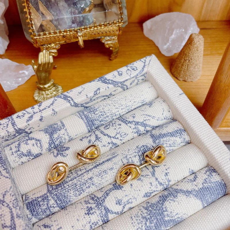 Gucci 中古品金色䄂口鈕-5