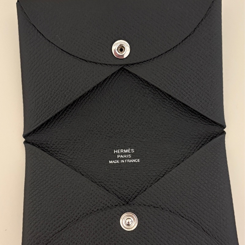 Hermes Calvi 卡夾 黑色-12