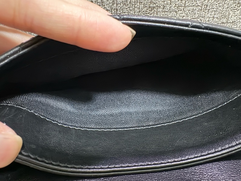 （可議價）CHANEL 黑銀 元寶型 CF 腰包 胸包 櫃姐包-6