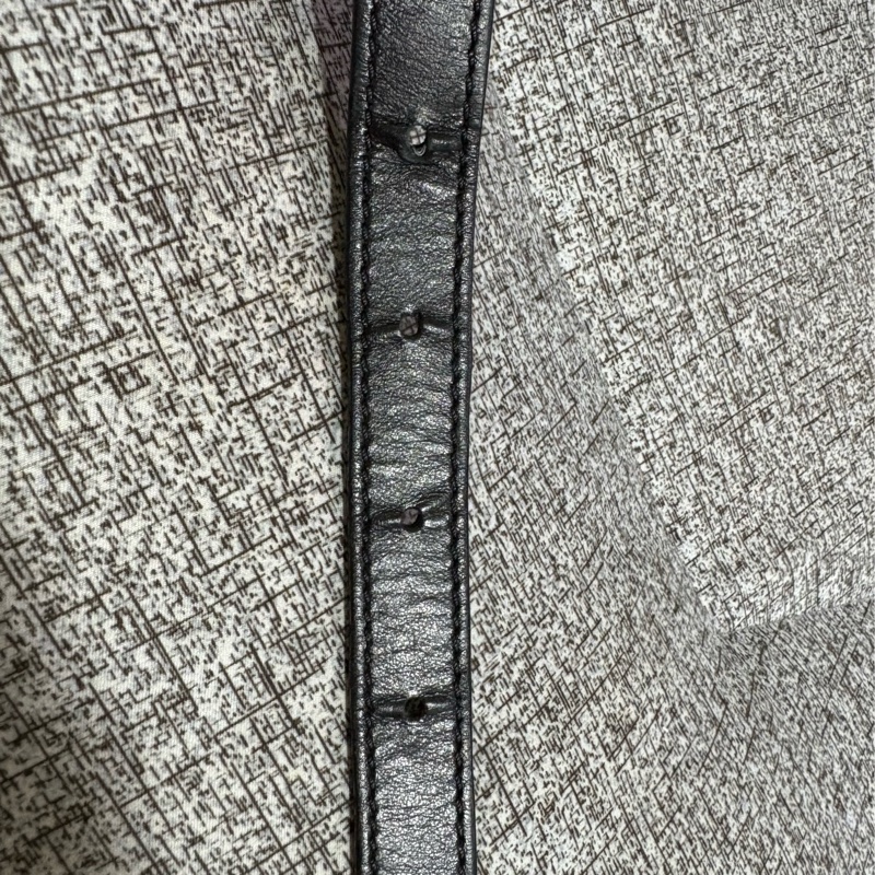 （可議價）CHANEL 黑銀 元寶型 CF 腰包 胸包 櫃姐包-11