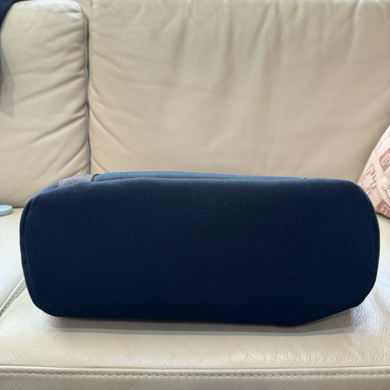 愛馬仕 U刻 帆布包 橘色內膽可單獨拿出來 有寬肩帶 男女可用-4