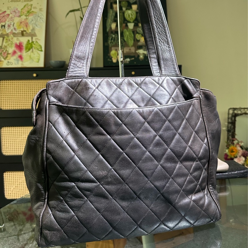 Chanel 菱格紋托特包 肩背包 手提包-1