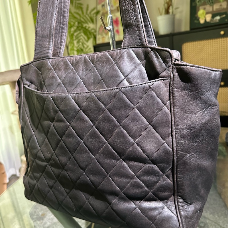 Chanel 菱格紋托特包 肩背包 手提包-8