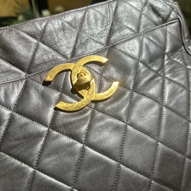 Chanel 菱格紋托特包 肩背包 手提包-46