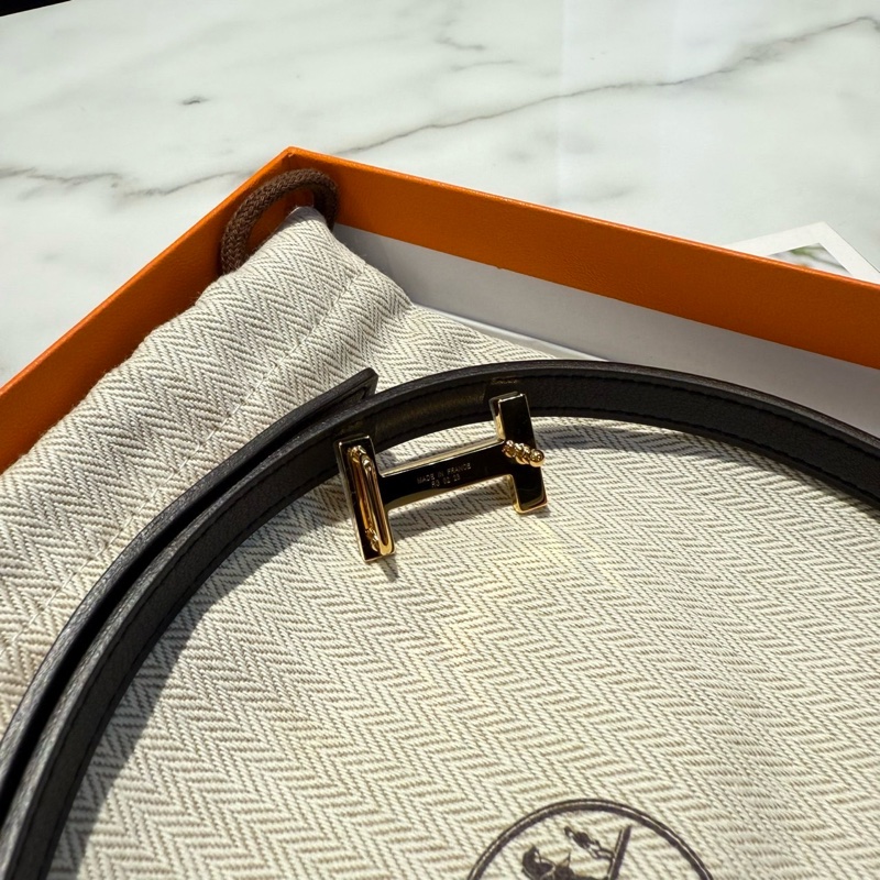 HERMES H皮帶 焦糖色-4