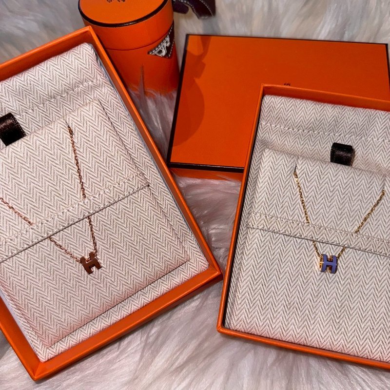 HERMES mini pop H 項鍊 薰衣草紫金-0
