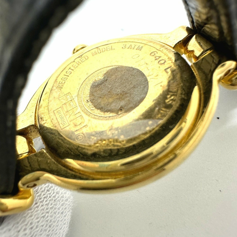 FENDI 640L 石英腕錶,配備可更換錶帶(5 種顏色可選)GP 女士金色-6