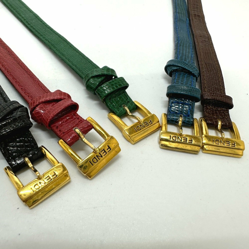 FENDI 640L 石英腕錶,配備可更換錶帶(5 種顏色可選)GP 女士金色-12