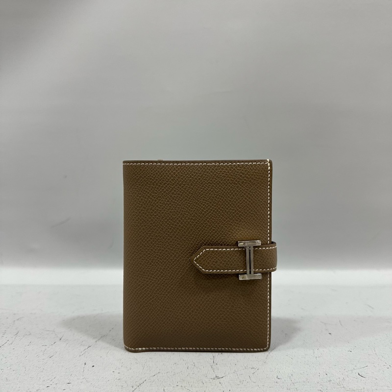 Hermes 大象灰銀釦中夾 bearn-0