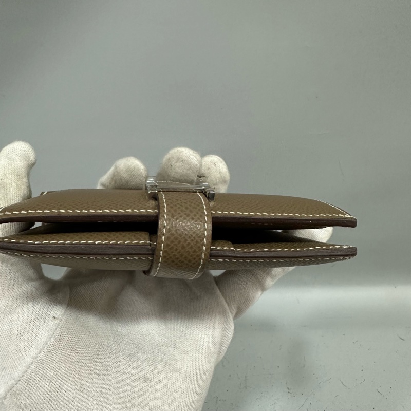 Hermes 大象灰銀釦中夾 bearn-5