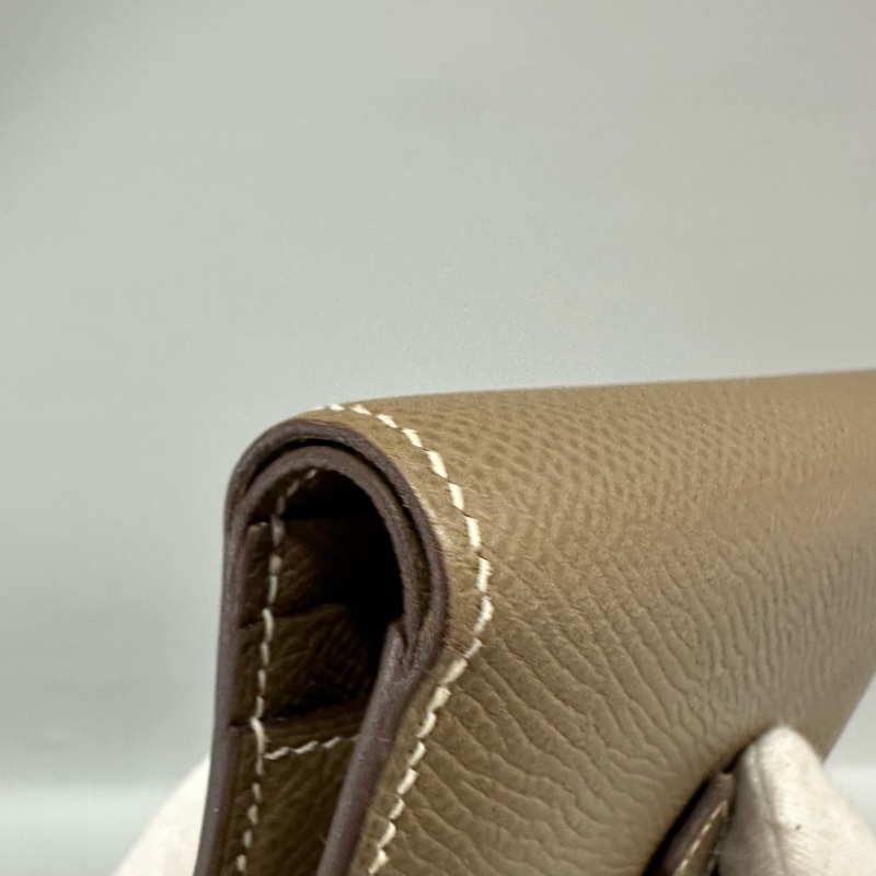 Hermes 大象灰銀釦中夾 bearn-12