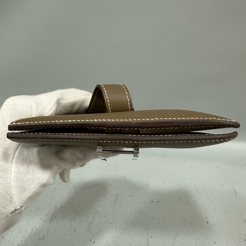 Hermes 大象灰銀釦中夾 bearn-19