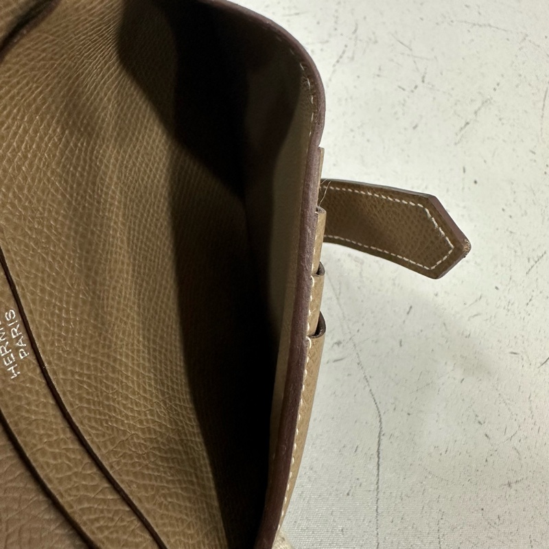 Hermes 大象灰銀釦中夾 bearn-31