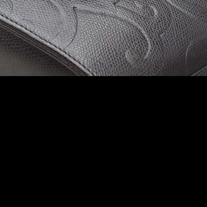 YSL聖羅蘭黑色壓紋單肩貝殼包 子母包-15