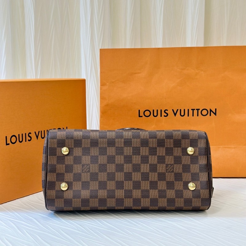 LV路易威登 棕色棋盤格大元寶保齡球中古包-6